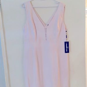 Karl Lagerfeld womens maxi dress sleeveless pink 12”